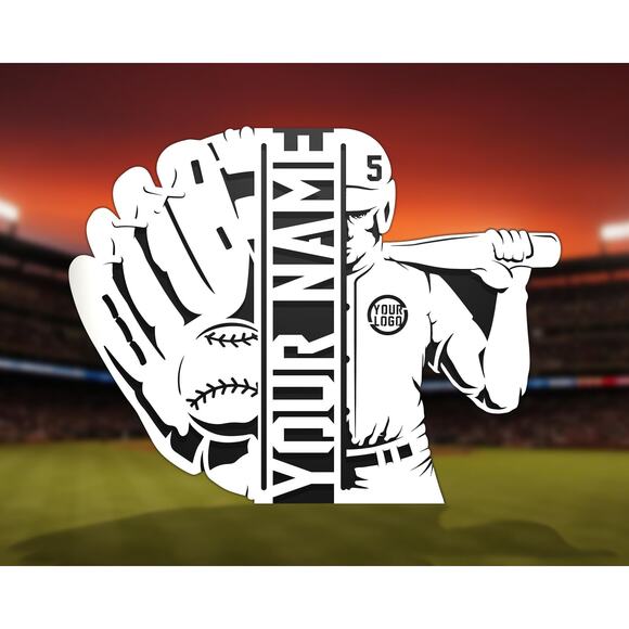 Baseball Stadium Series Personalized BASEBALL Sign Customized Plaque 3 Designs - Picture 4 of 4